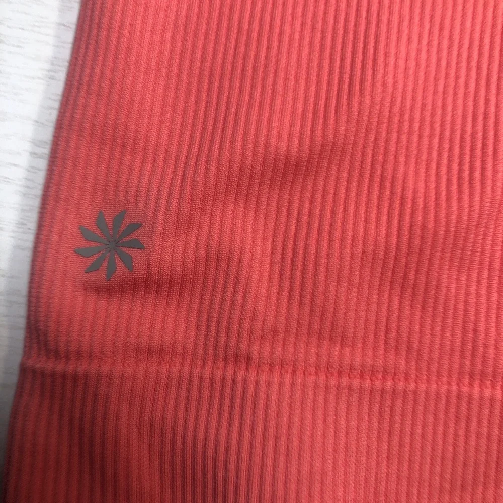 Athleta Girl Rise Above Rib Crop Tank Size XL/14 Coral